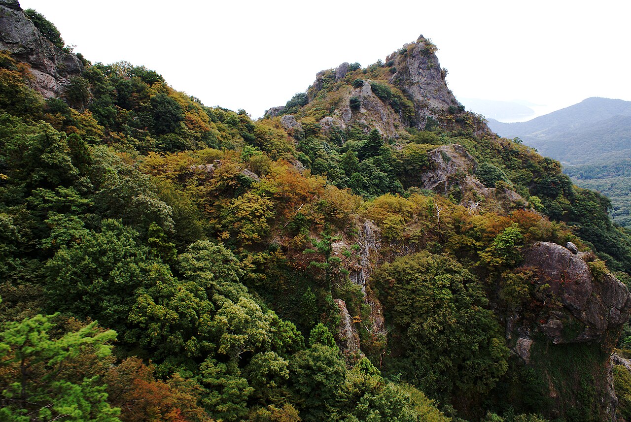 Autumn leaves at Kankakei Gorge, Shodoshima, Japan