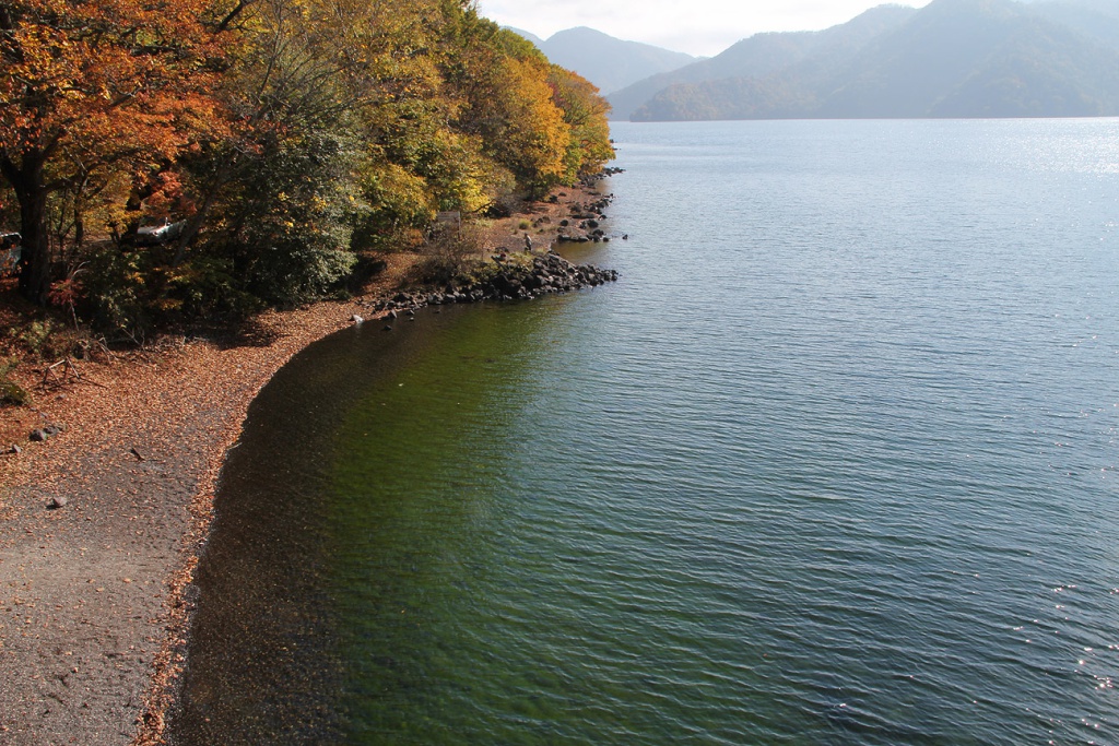 Autumn leaves at Kegon Falls and Lake Chuzenji, Nikko, Japan