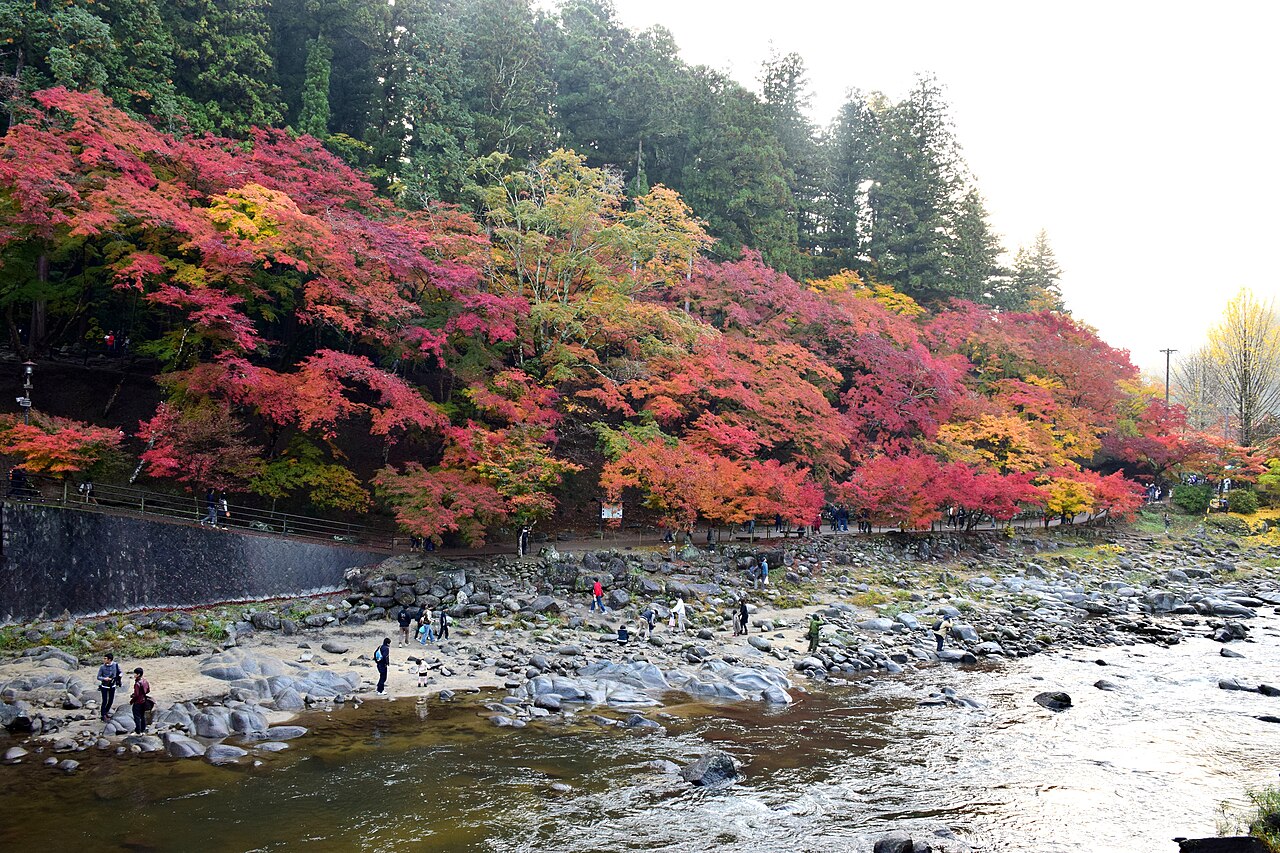 Autumn leaves at Korankei Gorge, Asuke, Toyota, Aichi, Japan