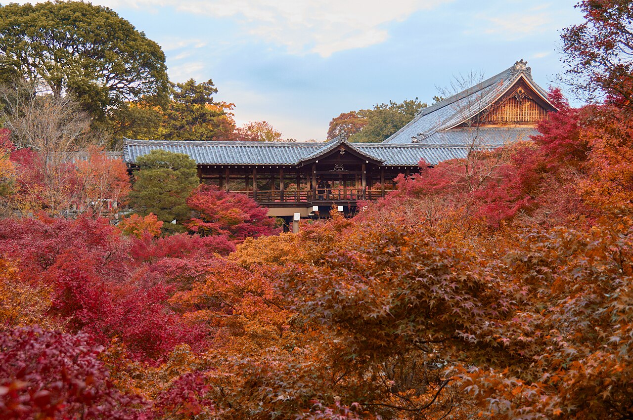 Autumn leaves at Tofuku-ji Temple, Kyoto, Japan
